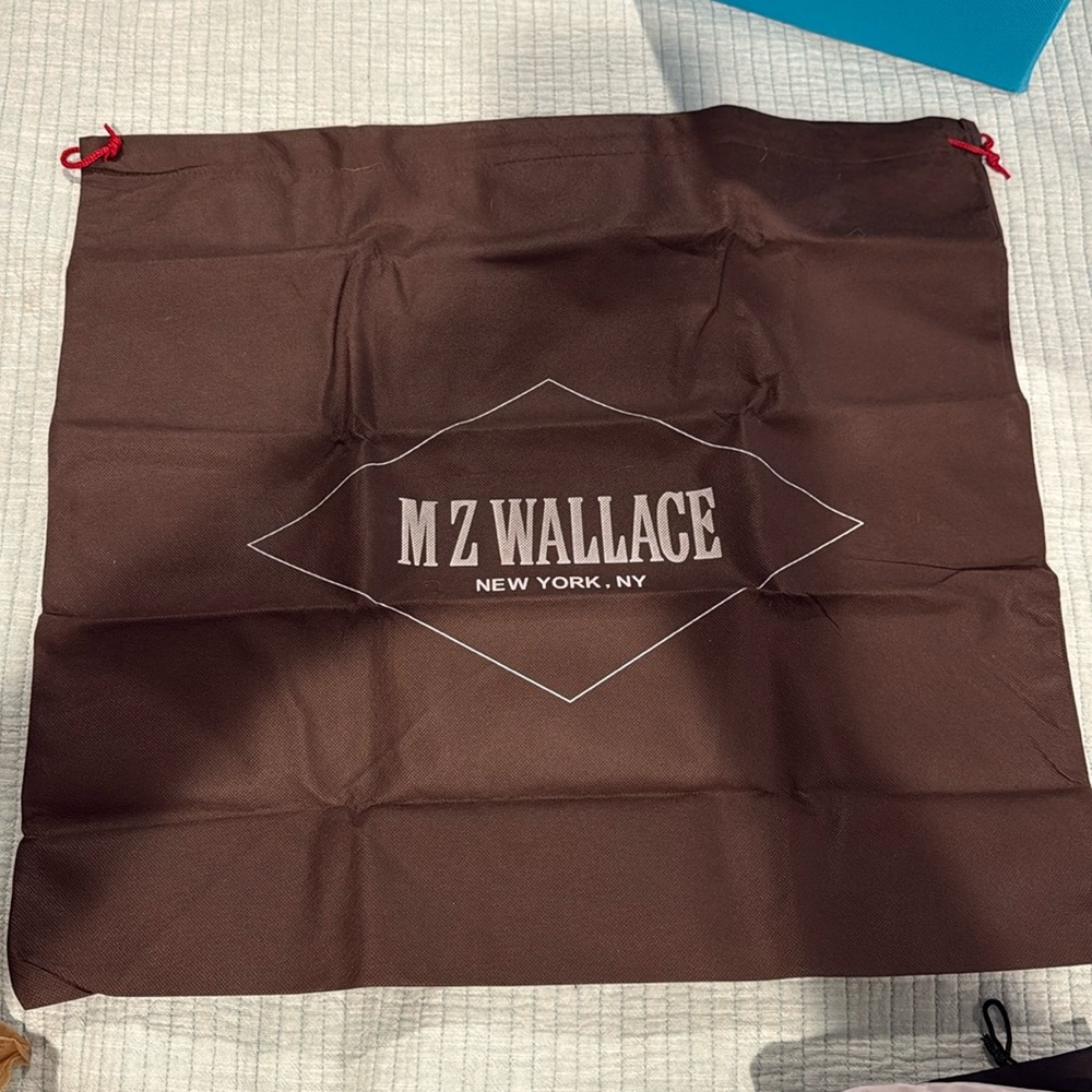 Large Drawstring Dust Bag Cover Brown MZ Wallace